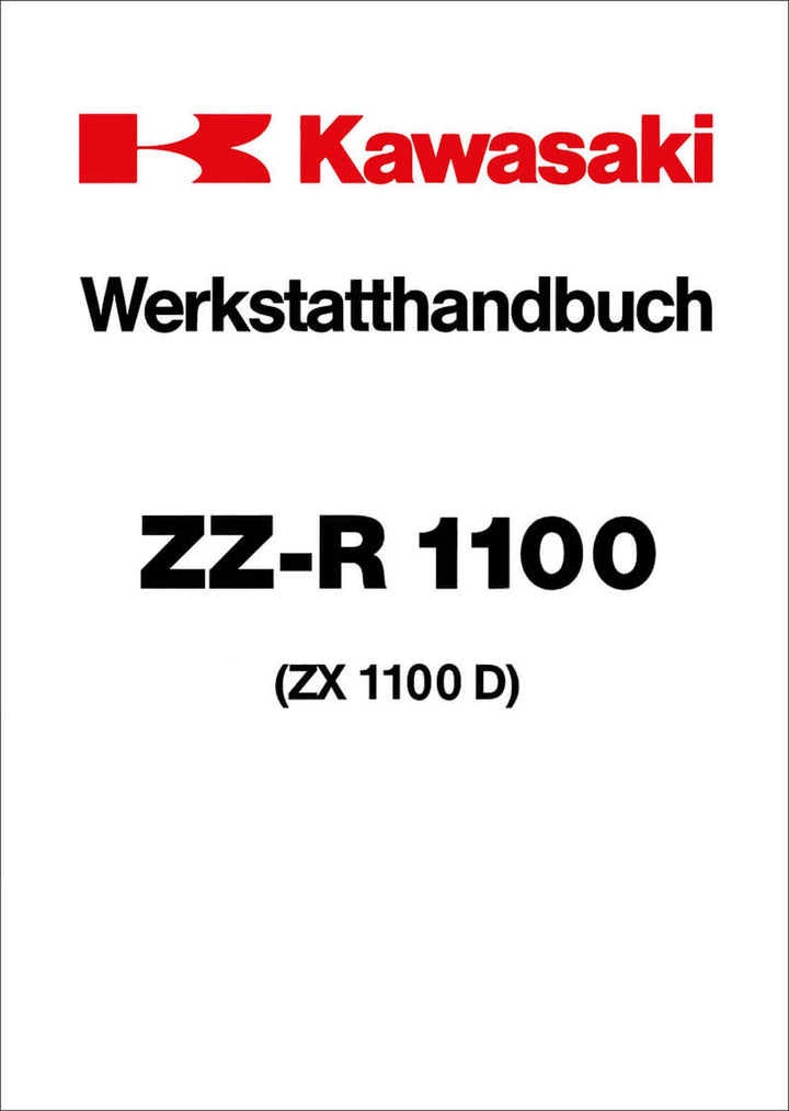 Kawasaki ZZ-R1100 Werkstatthandbuch, Buchcover