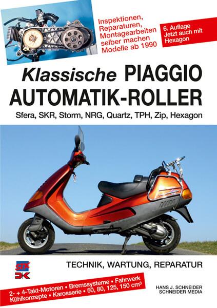 Klassische Piaggio Automatik-Roller seit 1990 - Reparaturbuch - gedrucktes Buch zum Bestpreis! - verwuester.net