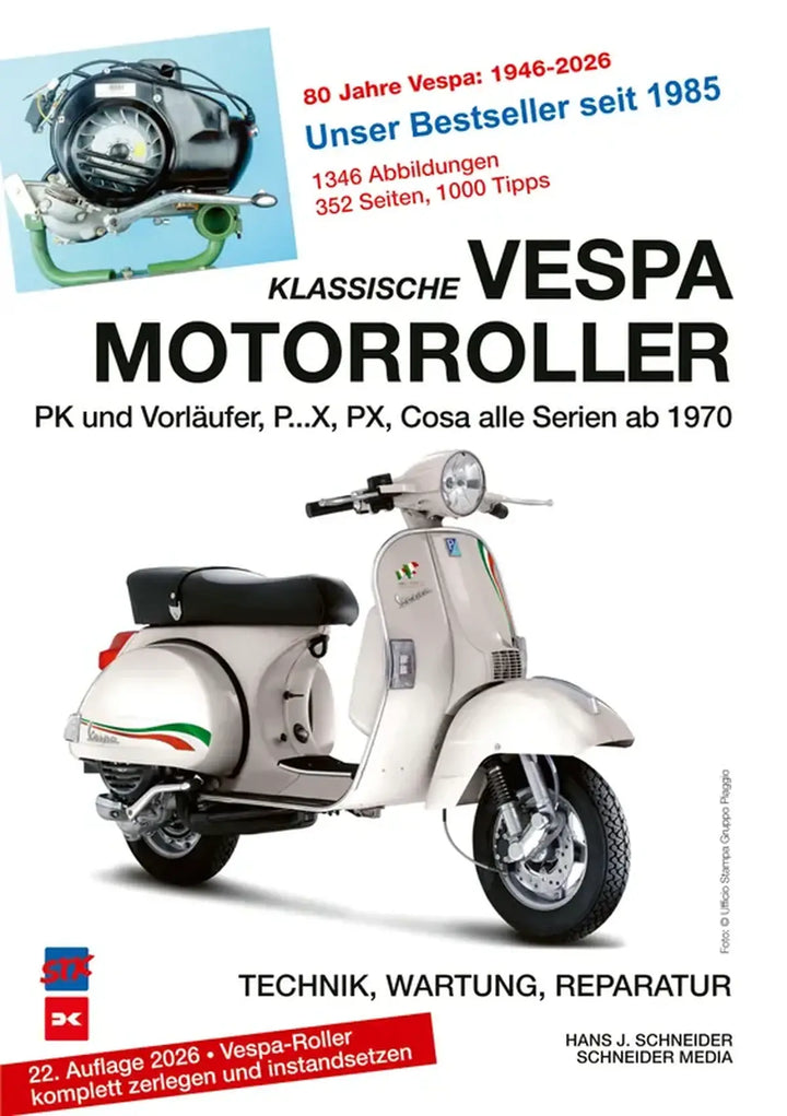 Vespa PK / PX / Cosa Reparaturanleitung und Werkstatthandbuch - gedrucktes Buch zum Bestpreis! - verwuester.net
