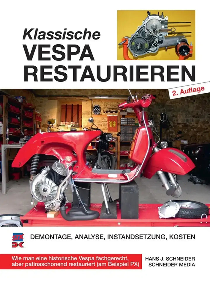 Klassische Vespa restaurieren Reparaturanleitung und Werkstatthandbuch - gedrucktes Buch zum Bestpreis! - verwuester.net