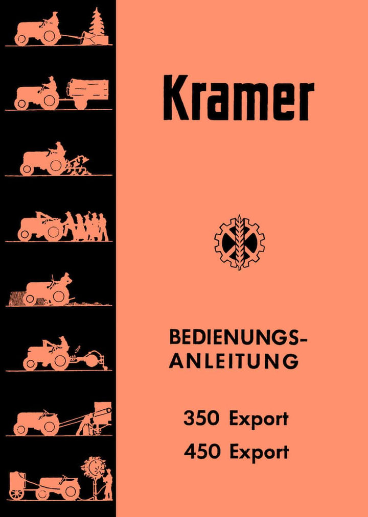 Kramer 350 und 450 Export Betriebsanleitung, Buchcover