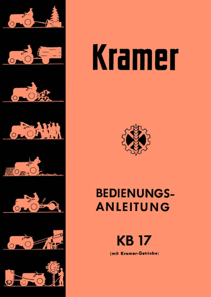 Kramer KB17 mit Kramer-Getriebe Betriebsanleitung, Buchcover