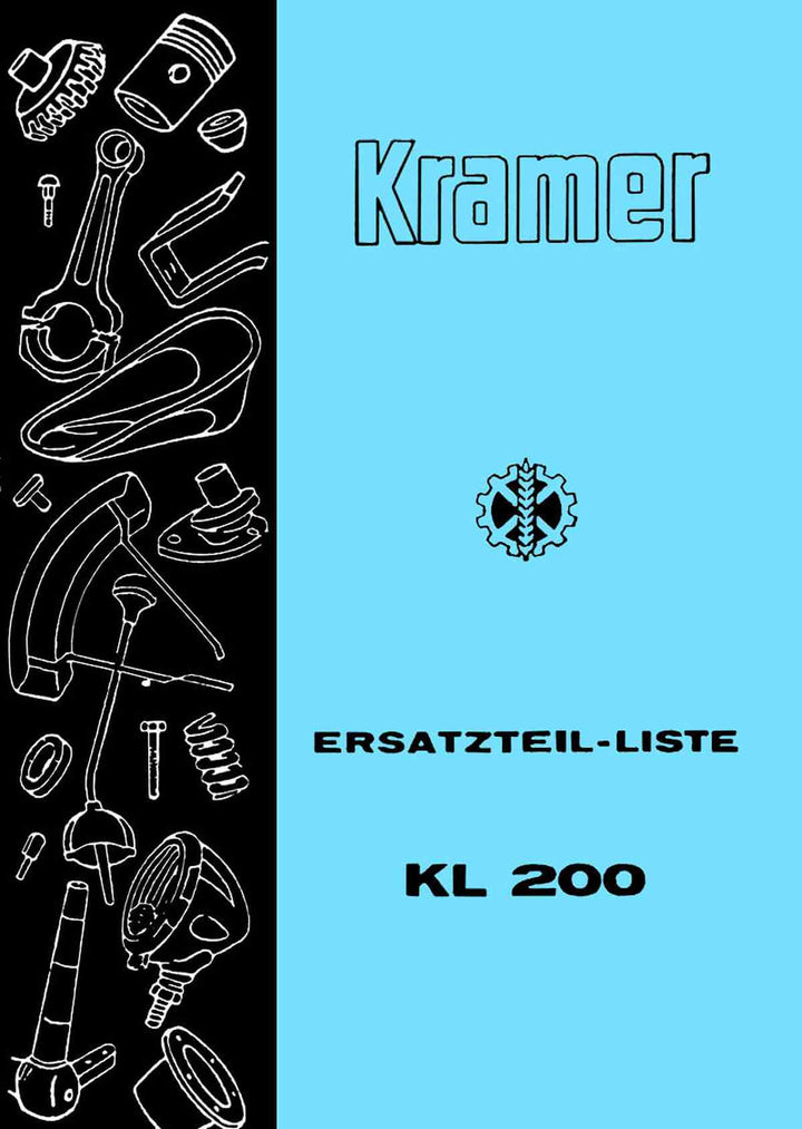 Kramer KL200 Ersatztteilliste, Buchcover