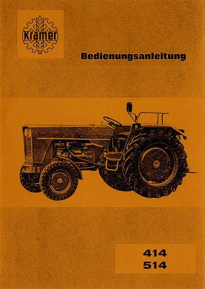Kramer 414 und 514 Betriebsanleitung, Buchcover