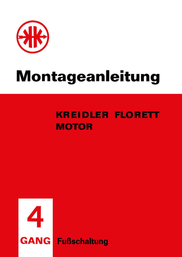 Kreidler Florett, 4-Gang, Reparaturanleitung (nur Motor), Buchcover