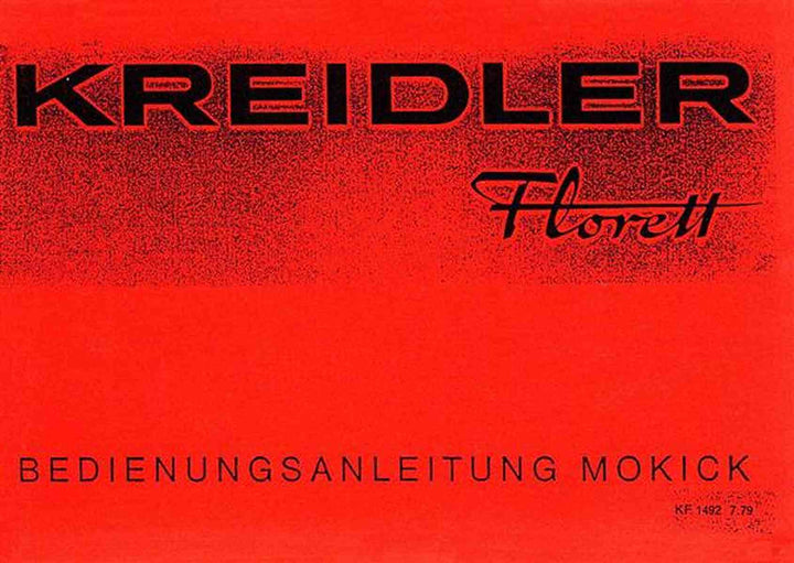 Kreidler Florett Mokick Betriebsanleitung, Buchcover