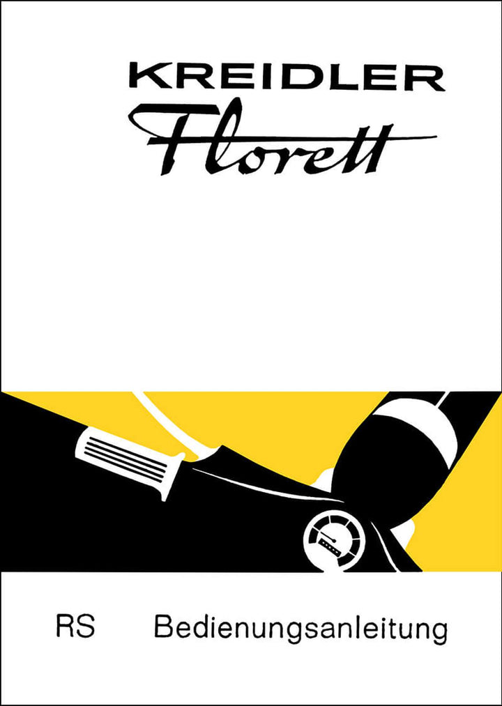Kreidler Florett RS Betriebsanleitung, Buchcover