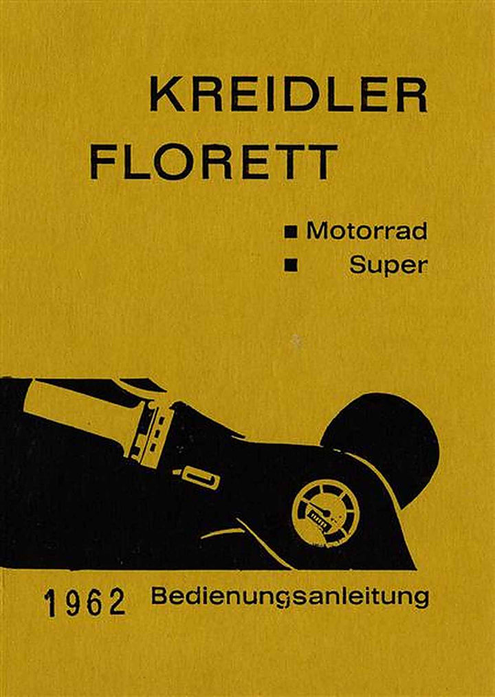 Kreidler Florett Super Betriebsanleitung, Buchcover