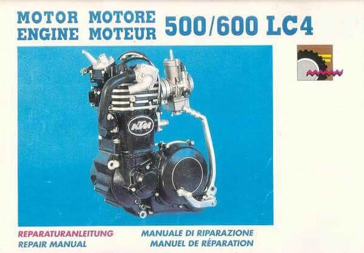 KTM Motorfahrzeugbau 500 / 600 LC4 `91 Motor Reparaturanleitung, Buchcover
