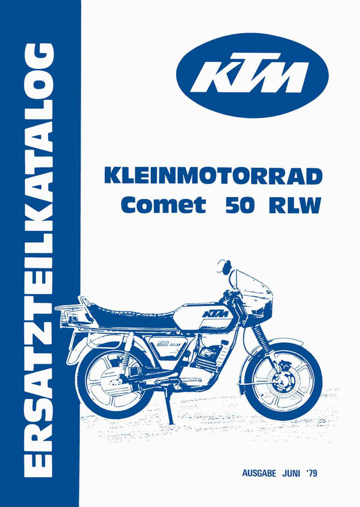 KTM Motorfahrzeugbau Comet 50 RLW Ersatzteilkatalog (nur Fahrgestell), Buchcover