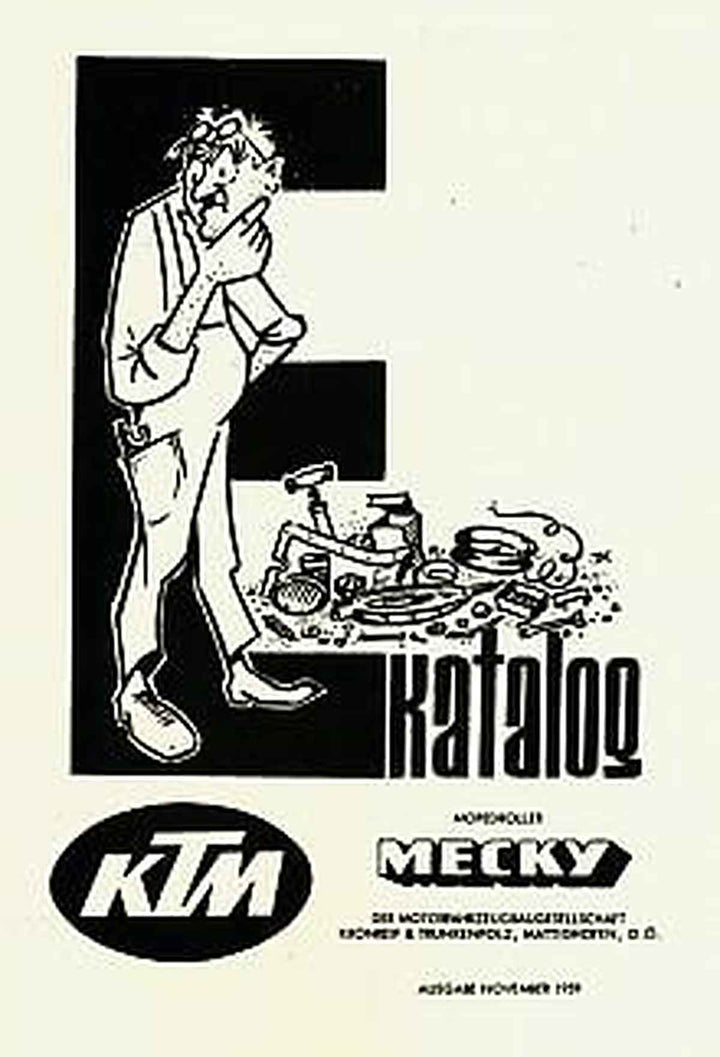 KTM Motorfahrzeugbau Mopedroller Mecky, Ersatzteilkatalog, Buchcover