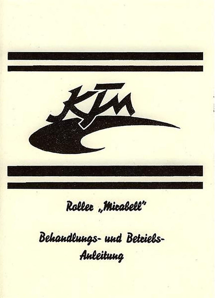 KTM Motorfahrzeugbau Mirabell Motorroller – Betriebsanleitung, Buchcover