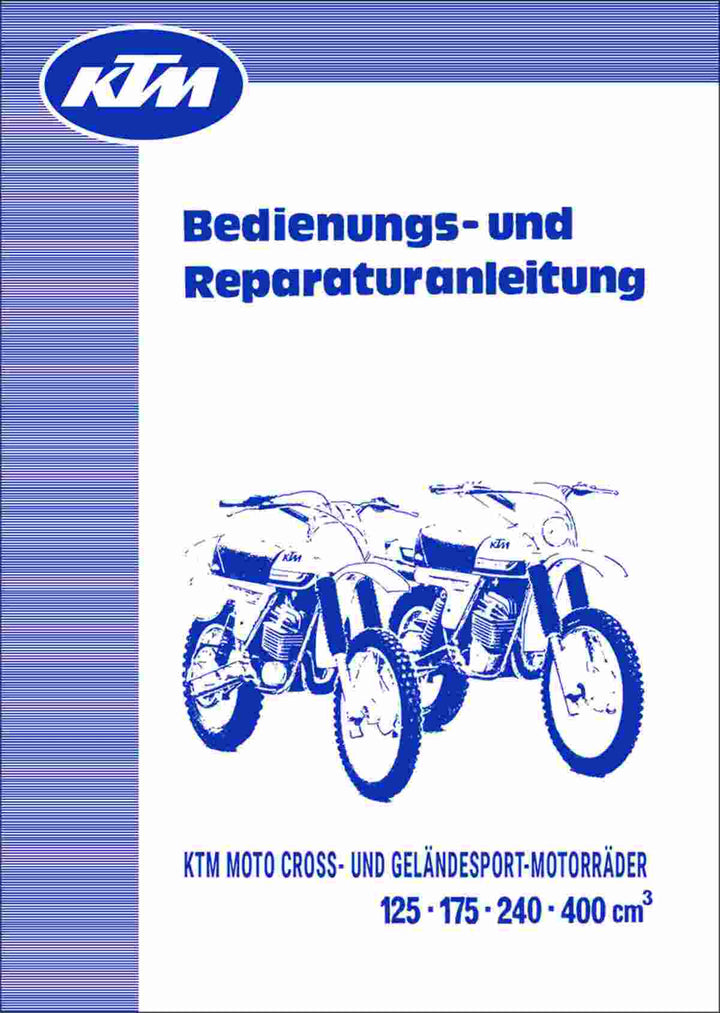 KTM Modelle mit 125/ 175/ 240/ 400 ccm Betriebs - und Reparaturanleitung, Buchcover