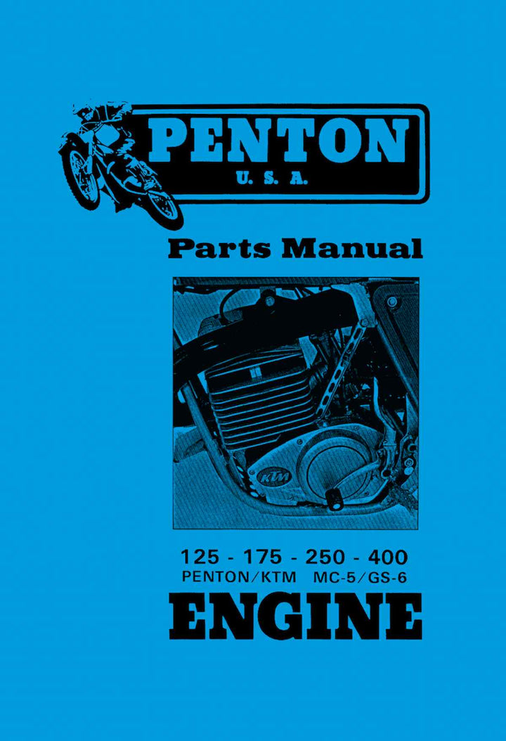KTM Motorfahrzeugbau Penton 125,175,250, 400, MC-5, GS-6, Parts Manual, Buchcover