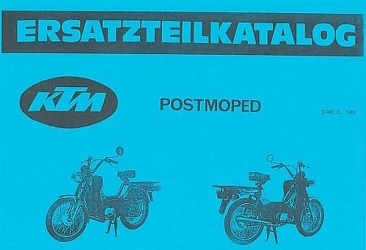 KTM Motorfahrzeugbau Postmoped, Ersatzteilkatalog, Buchcover