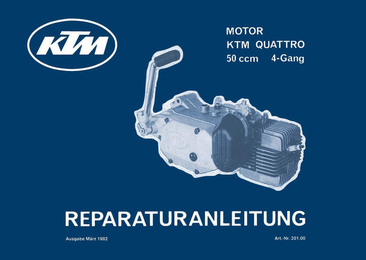 KTM Motorfahrzeugbau Quattro (nur Motor) Reparaturanleitung, Buchcover