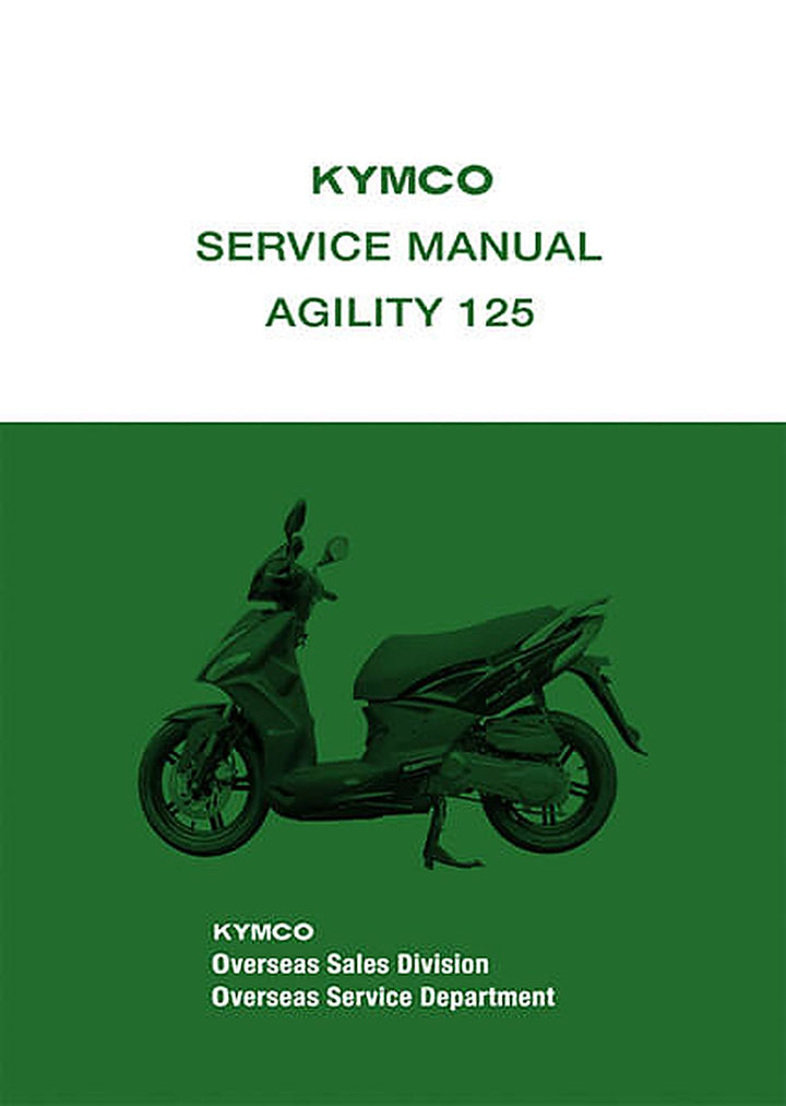 Kymco Agility 125 Service Manual, Buchcover