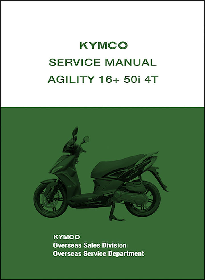 Kymco Agility 16+ 50i 4T Service Manual, Buchcover