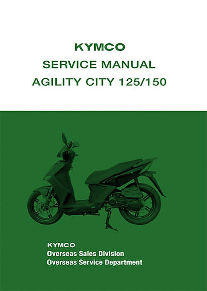 Kymco Agility City 125 & 150 Service Manual, Buchcover