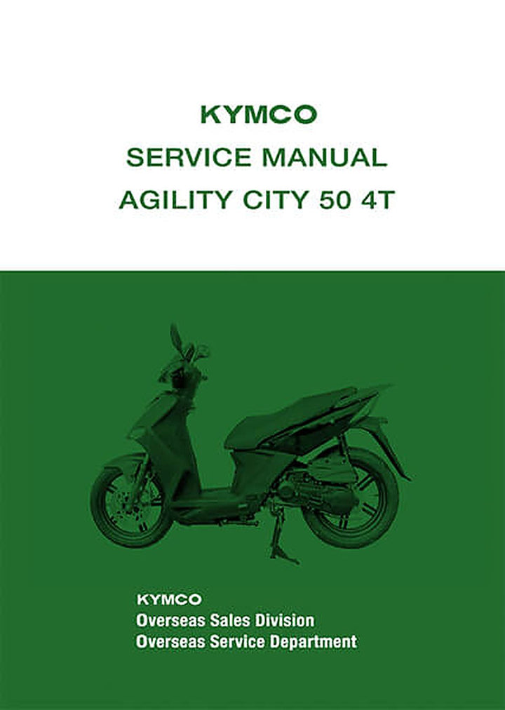Kymco Agility City 50 4T Service Manual, Buchcover