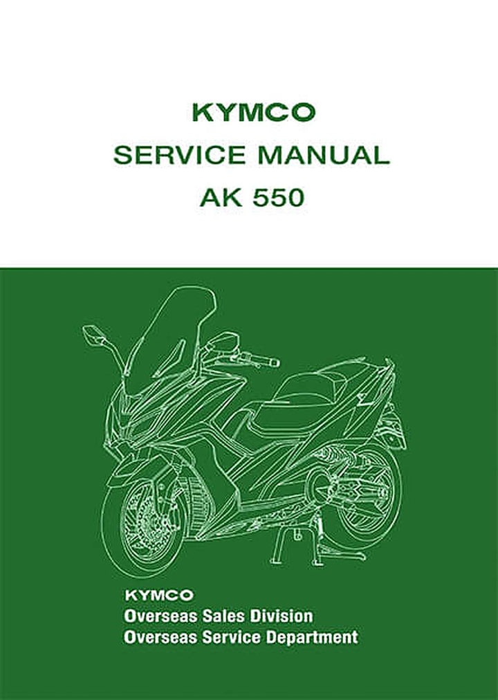 Kymco AK550 Service Manual, Buchcover