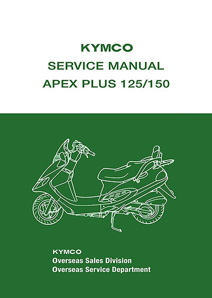 Kymco Apex Plus 125 & 150 Service Manual, Buchcover