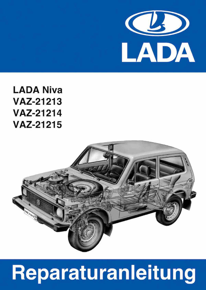 Lada Niva VAZ 21213, VAZ 21214, VAZ 21215 Reparaturanleitung, Buchcover