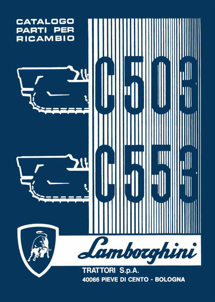 Lamborghini C503 und C553 Ersatzteilkatalog, Buchcover