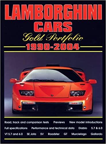 Lamborghini Cars 1990-2004 Gold Portfolio - gedrucktes Buch zum Bestpreis! - verwuester.net