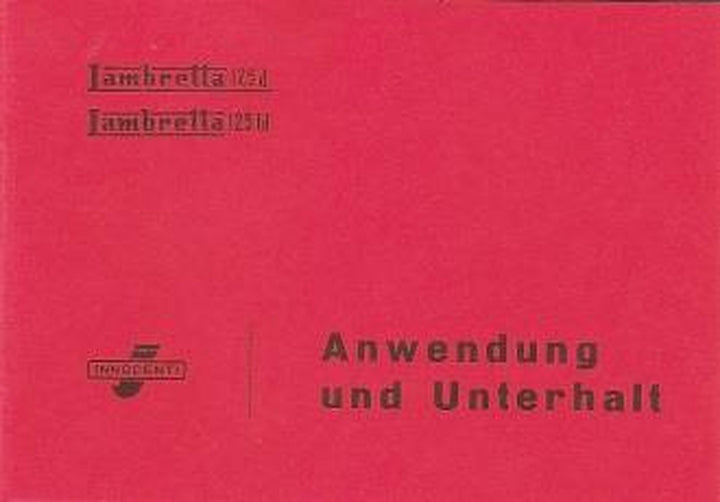 Lambretta 125 d/ ld Betriebsanleitung, Buchcover
