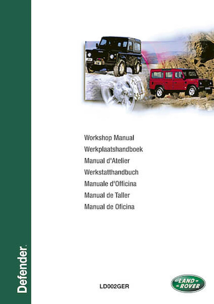 Land Rover Defender Reparaturanleitung, Buchcover