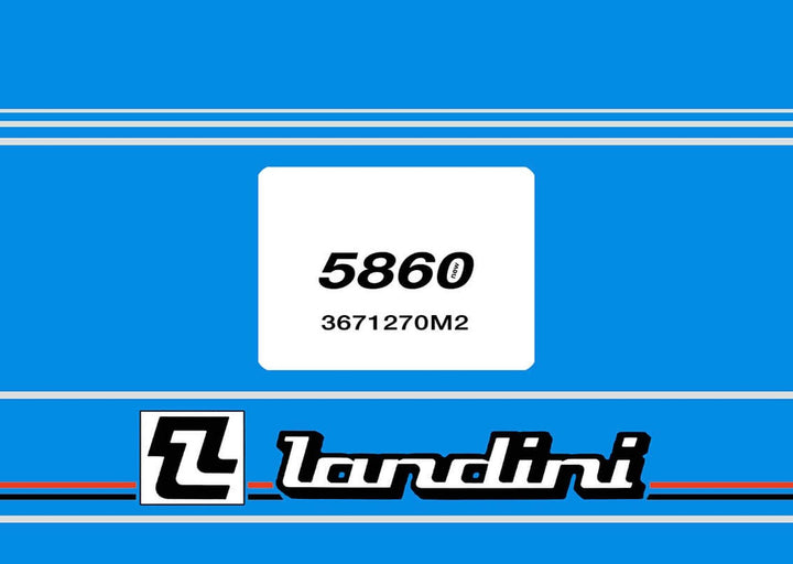 Landini 5860 New Spare Parts List, Buchcover