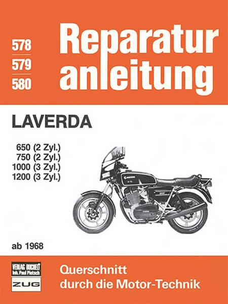 Laverda 650 / 750 (2 Zyl.) 1000 / 1200 - Reparaturbuch - gedrucktes Buch zum Bestpreis! - verwuester.net