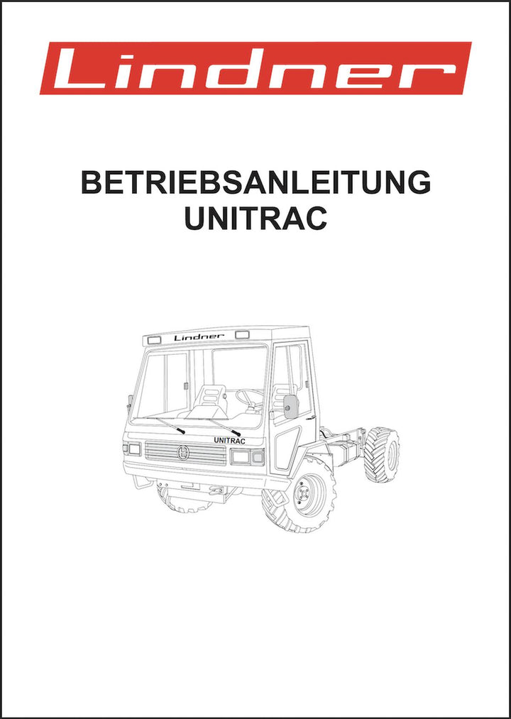 Lindner Unitrac 60 Unitrac 75 Betriebsanleitung, Buchcover