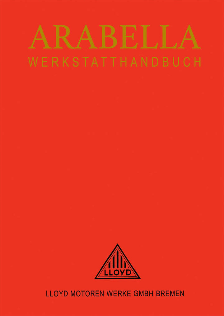 Lloyd Arabella Reparaturanleitung, Buchcover