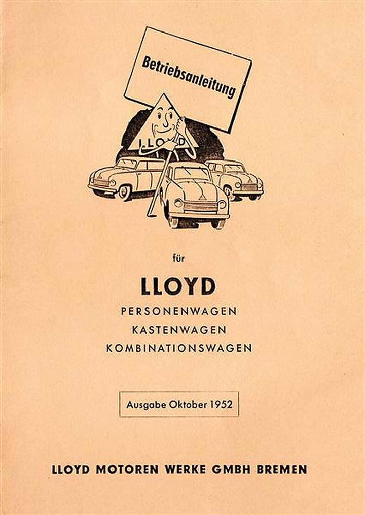Lloyd LP300 LL300 LS300 LK300 Bedienungsanleitung, Buchcover