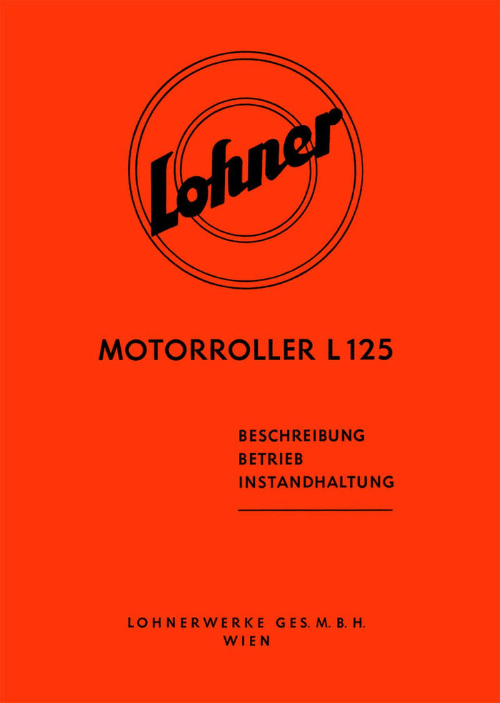 Lohner L 125 Betriebsanleitung, Buchcover
