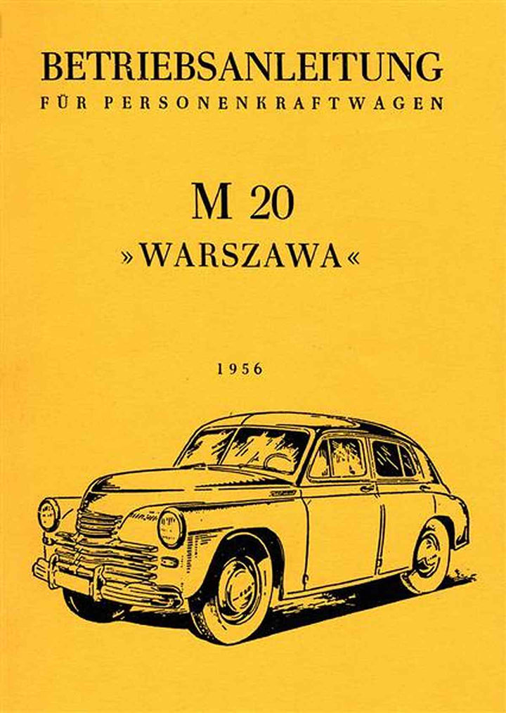 Warszawa M 20 Betriebsanleitung, Buchcover