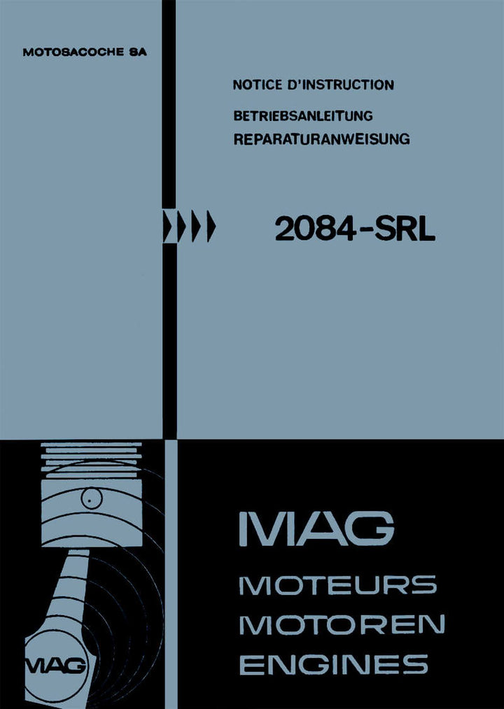 MAG Motor 2084-SRL Betriebsanleitung und Reparatur, Buchcover