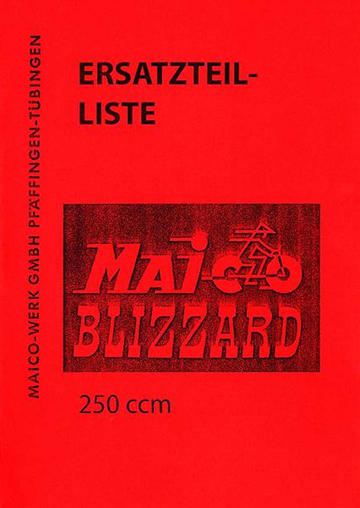 Maico Blizzard 250 Ersatzteilliste, Buchcover