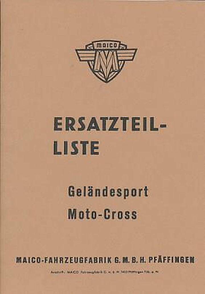 Maico GS175 GS250 GS360 MC175 MC250 MC360 Ersatzteilkatalog, Buchcover