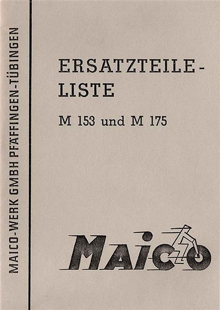 Maico M175 und M153 Ersatzteilkatalog, Buchcover