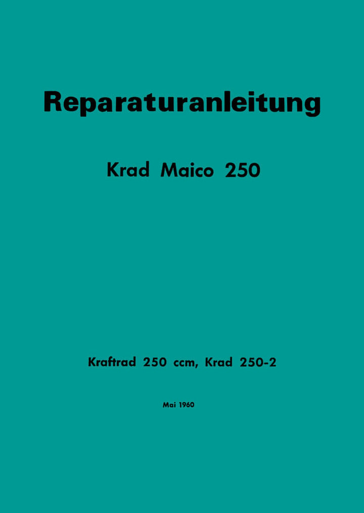 Maico M250-2 Reparaturanleitung, Buchcover