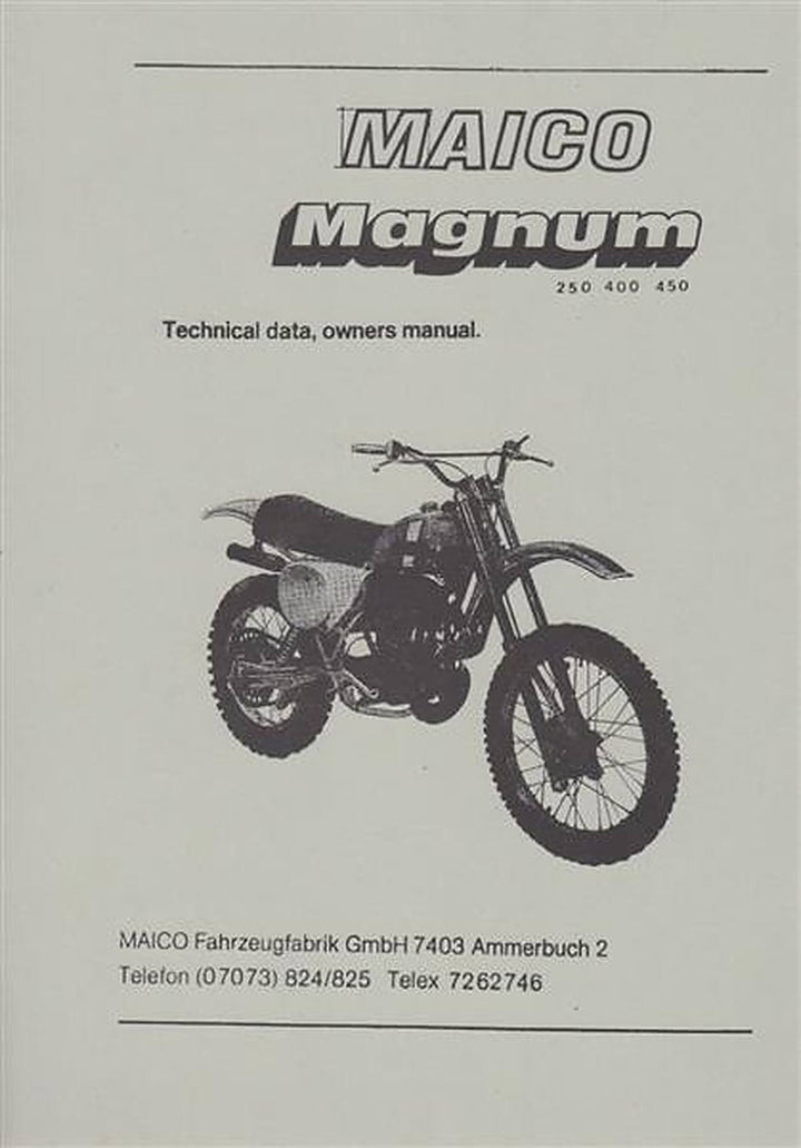 Maico Magnum 250, 400, 450 ccm Owner&