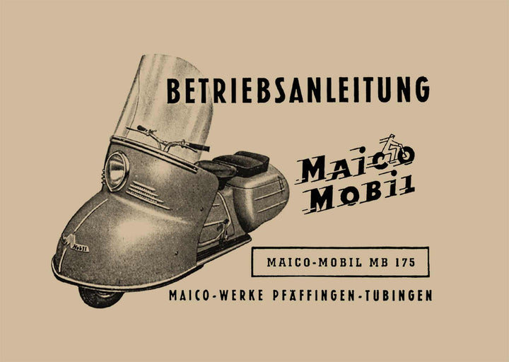 Maico MB175 Betriebsanleitung, Buchcover