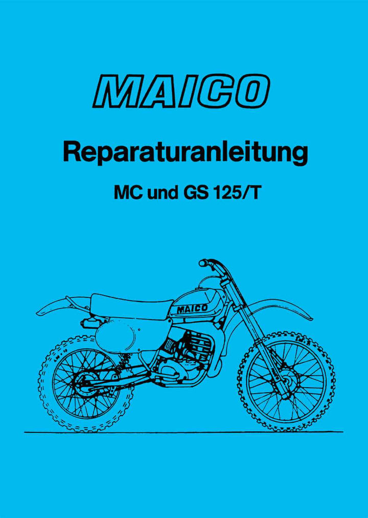 Maico MC125 und GS125 Reparaturanleitung, Buchcover
