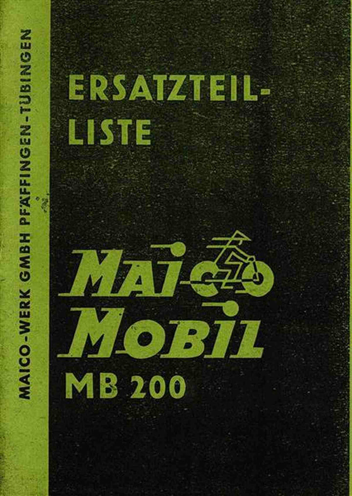 Maico MB200 Ersatzteilkatalog, Buchcover