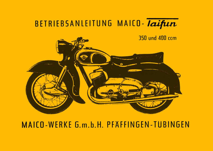 Maico Taifun 350 und 400 ccm Betriebsanleitung, Buchcover