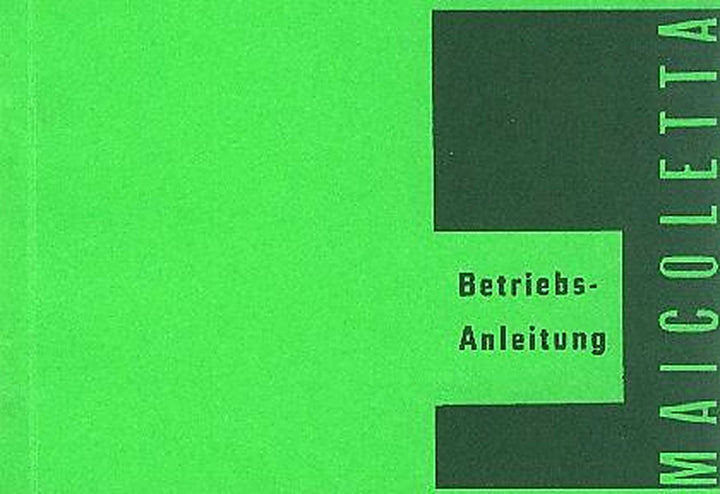 Maico Maicoletta 175 und 250 ccm Betriebsanleitung, Buchcover