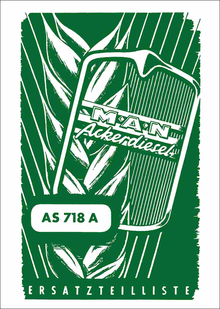 MAN AS 718 A Ackerdiesel Ersatzteilkatalog – Buchcover